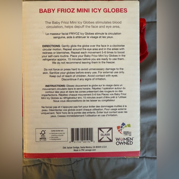 Sonäge Baby Frioz Mini Icy Globes - Pink - Picture 3 of 3